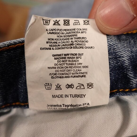 Jeanerica jeans EW004 vintage 97 women's 26/32 blue denim Eiffel - Picture 12 of 12